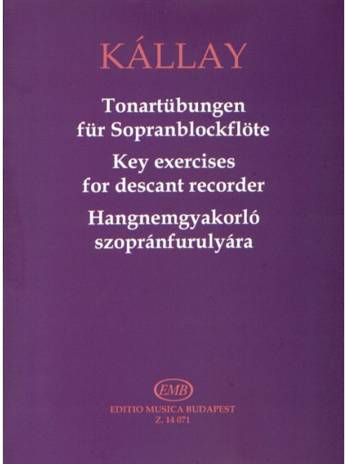 Kállay Gábor:  Hangnemgyakorló szopránfurulyára