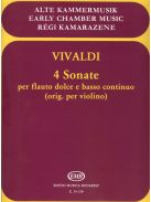 Antonio Vivaldi:  4 Sonate per flauto dolce e basso continuo-furulyára és zongorára