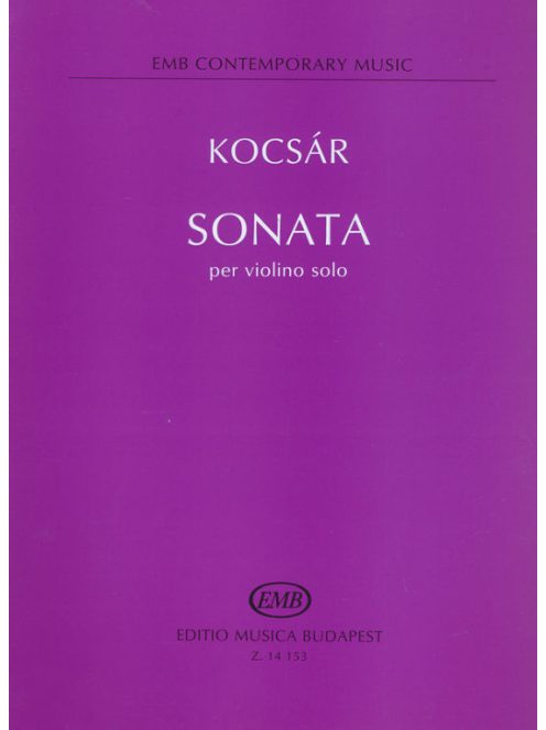 Kocsár: Sonata per violino solo