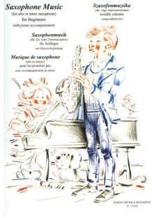   Kraszna László:  Szaxofonmuzsika (alt- vagy tenorszaxofonra, zongorakísérettel) kezdők számára