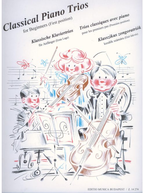 Pejtsik Árpád,Zempléni László:  Klasszikus zongoratriók kezdők számára (Első fekvésben)