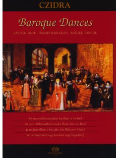   Czidra László:  Barokk táncok két altfurulyára v.fuvolára v. hegedűre