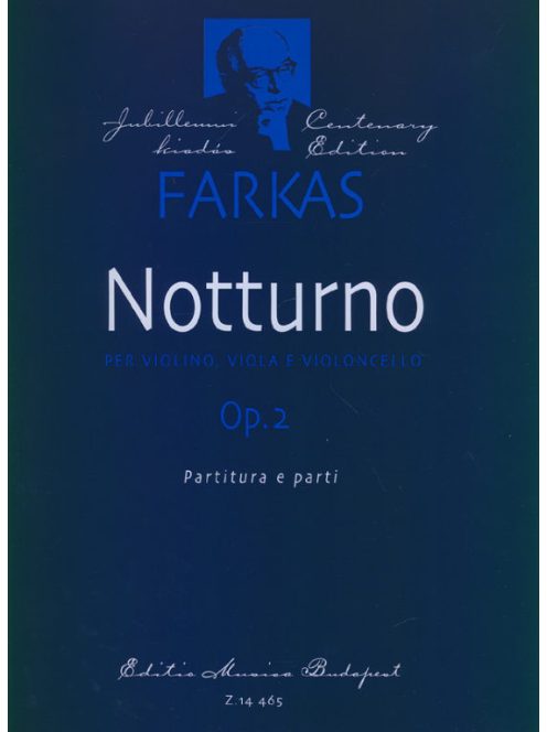 Farkas Ferenc: Notturno per violino, viola e violoncello