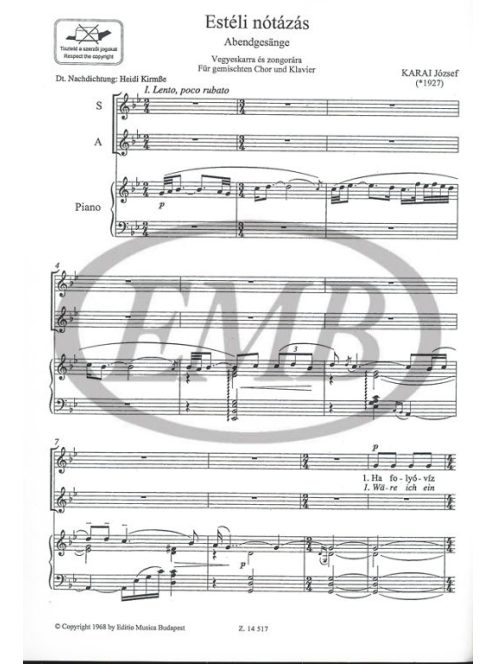 Karai - Estéli nótázás