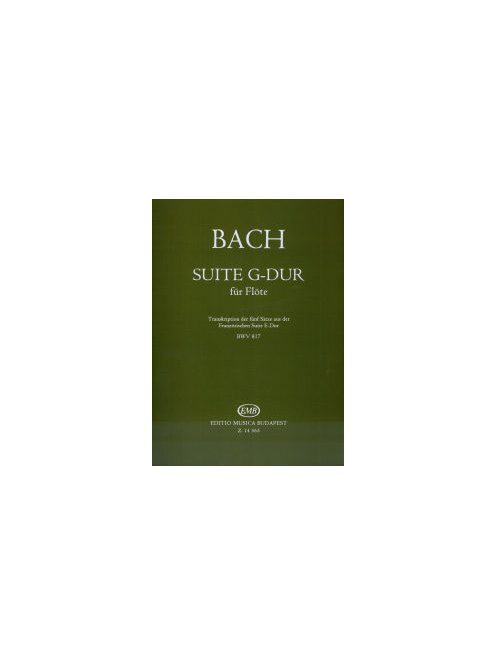 Johann Sebastian Bach: Suite G-Dur für Flöte