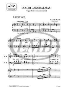   Maros Rudolf: Ecseri lakodalmas-vegyeskarra,zongorakísérettel