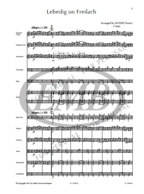 Jávori: Klezmer szvit