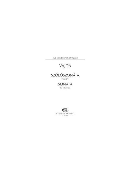 Vajda János:  Szólószonáta hegedűre