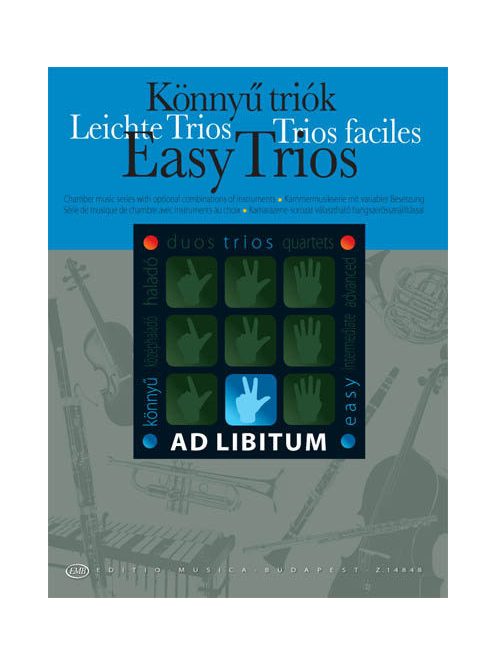 Soós András:  Könnyű triók-partitúra és szólamok-kamarazene vegyes együttesre
