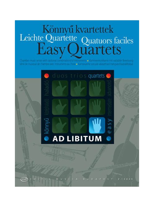 Zempléni László:  Könnyű kvartettek-partitúra és szólamok-kamarazene vegyes együttesre
