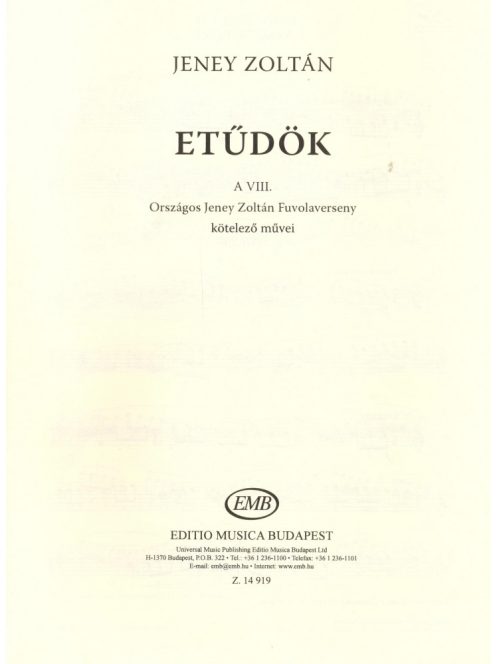 Jeney - Etűdök