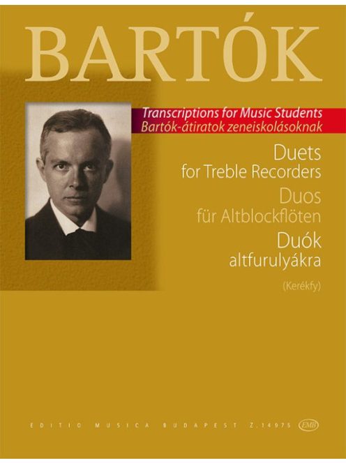 Bartók Béla:Duók altfurulyákra-a Gyermek- és nőikarokból