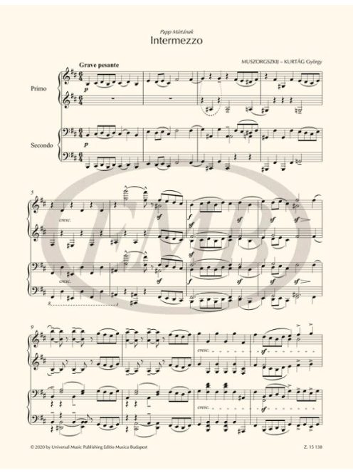 Kurtág György: Két Muszorgszkij-átirat