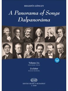   Hegedüs Gönczy Katalin:Dalpanoráma 2/a-Négy évszázad könnyű dalai hat nyelven magas hangra