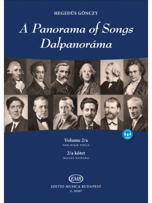 Hegedüs Gönczy Katalin:Dalpanoráma 2/a-Négy évszázad könnyű dalai hat nyelven magas hangra
