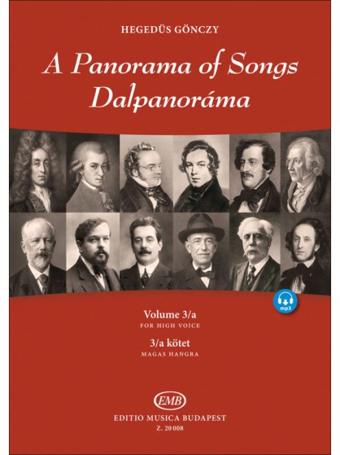 Hegedüs Gönczy Katalin: Dalpanoráma 3/a-Négy évszázad könnyű dalai hat nyelven magas hangra