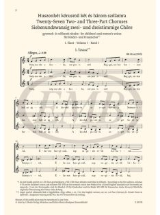 Bartók Béla: Gyermek- és nőikarok