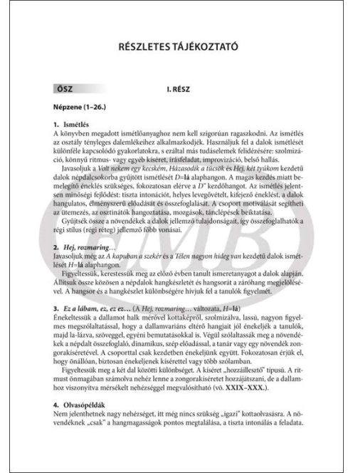 Dobszay László: Útmutató a Szolfézskönyv zeneiskolásoknak 2. kötetének tanításához