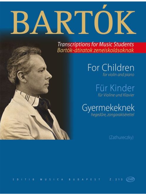 Bartók: Gyermekeknek - Bartók átiratok hegedűre, zongorakísérettel