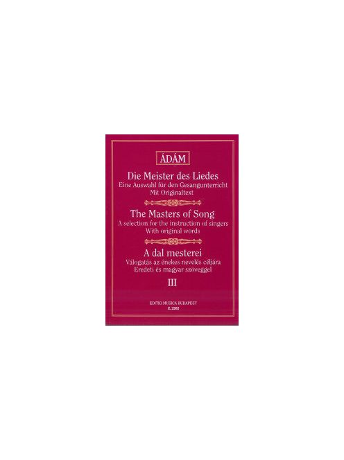 Ádám Jenő:  A Dal Mesterei III.