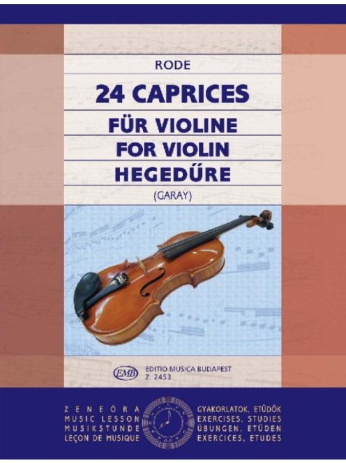 Rode: 24 Caprices - hegedűre