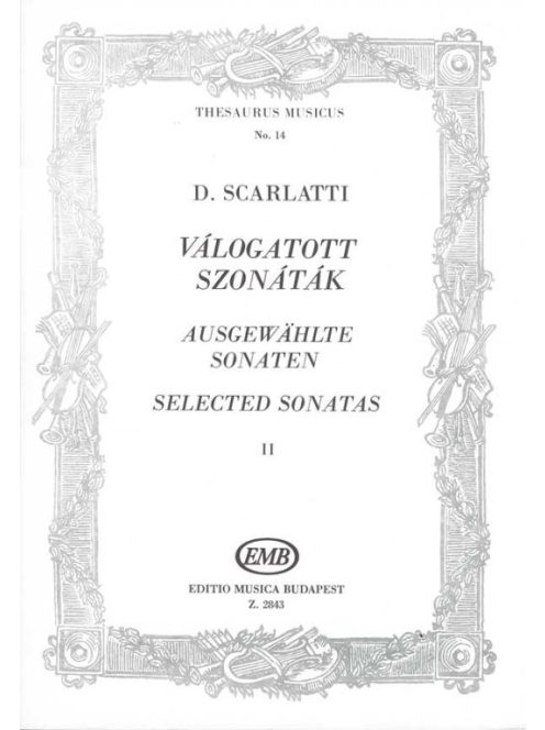 Domenico Scarlatti:  Válogatott szonáták II No.14 (Solymos) ujjrenddel