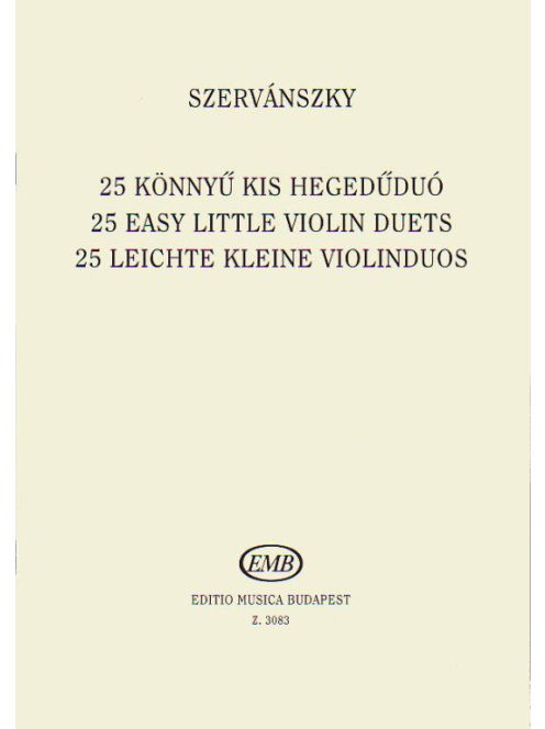 Szervánszky: 25 könnyű kis hegedűduó