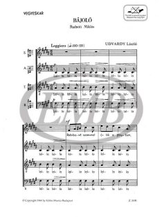 Udvardy László:  Bájoló- kórusmű
