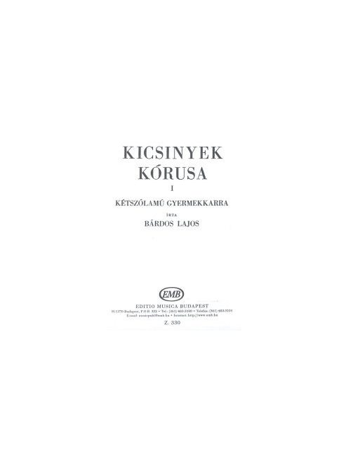Bárdos Lajos:Kicsinyek kórusa I.