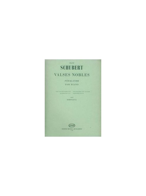 Franz Shubert:  Valses Nobles