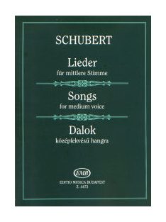   Franz Schubert:  Dalok középfekvésű hangra- ének zongora