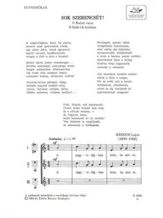 Bárdos Lajos:  Sok szerencsét! - egyneműkar