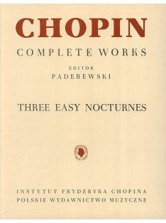 CHOPIN: Three Easy Nocturnes-Editor Paderewski