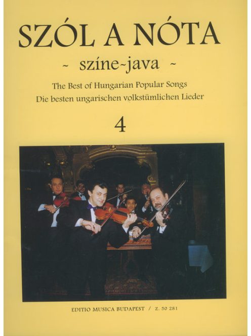 Vas Gábor:  Szól a nóta- színe-java 4.- ének,hegedű,zongora