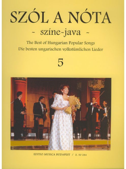 Vas Gábor:  Szól a nóta színe-java 5.- ének,hegedű,zongora