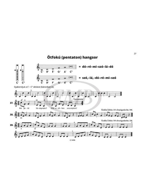 Béres János:  Furulyaiskola 1