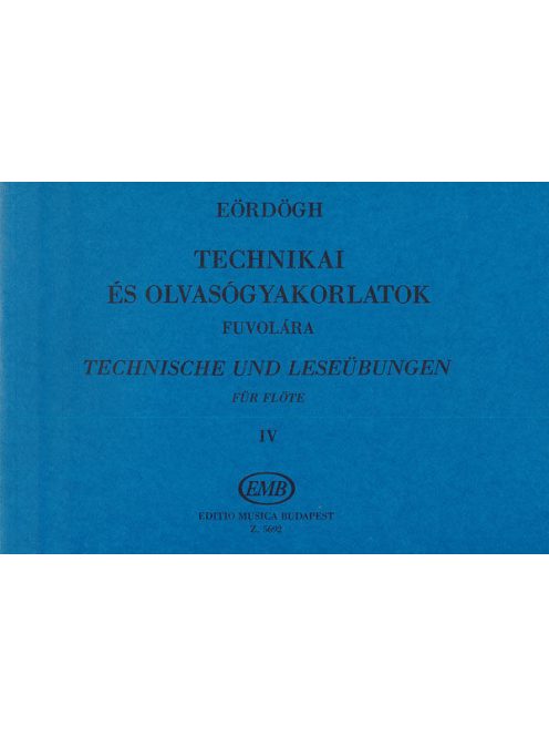 (Új kiadás készül jelenelg nem elérhető)Eördögh János:  Technikai és olvasógyakorlatok 4