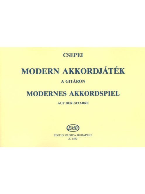 Csepei Tibor:  Modern akkordjáték a gitáron