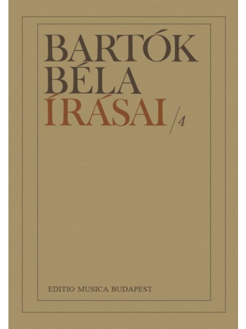 Bartók Béla írásai 4