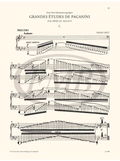 Liszt Ferenc: Paganini-etűdök