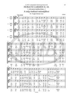 Kodály Zoltán:  Vegyeskarok