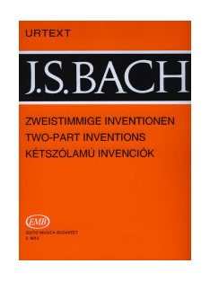 Johann Sebastian Bach:  Kétszólamú invenciók-zongorára