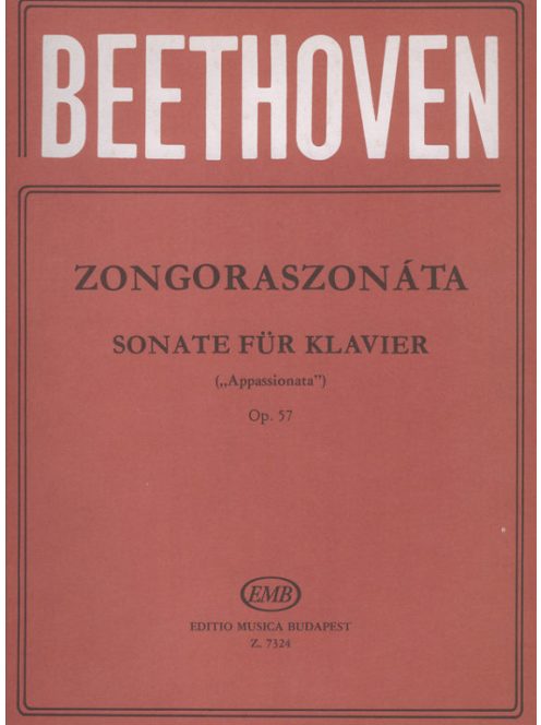 Ludwig van Bethoven:  Szonáta op. 57 f-moll, Appassionata