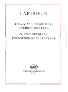   Giuseppe Gariboldi:  30 etűd fuvolára  kezdőknek és haladóknak