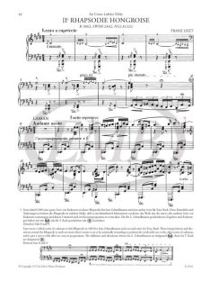 Liszt Ferenc:   II. Magyar rapszódia - zongorára