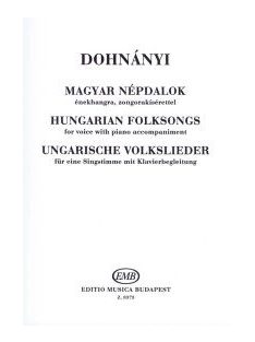 Dohnányi Ernő:  Magyar népdalok