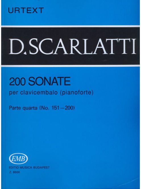 Domenico Scarlatti:  200 Sonate per clavicembalo (pianoforte) (No.151-200)