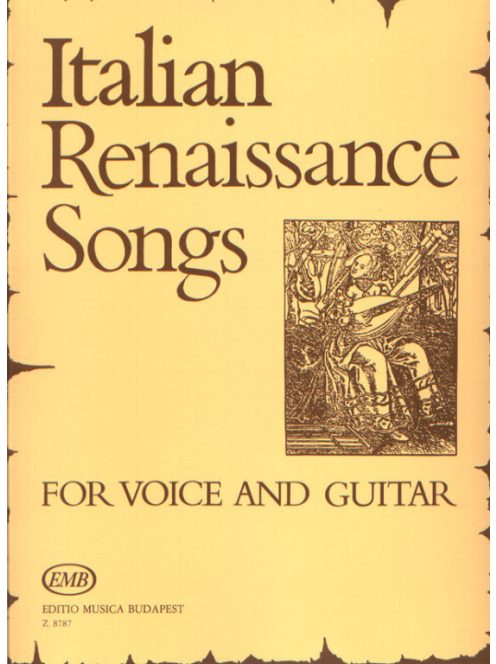Benkő Dániel:  Olasz reneszánsz dalok-énekhangra és gitárra