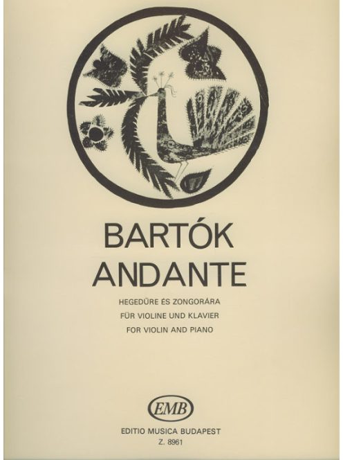 Bartók: ANDANTE - hegedűre és zongorára