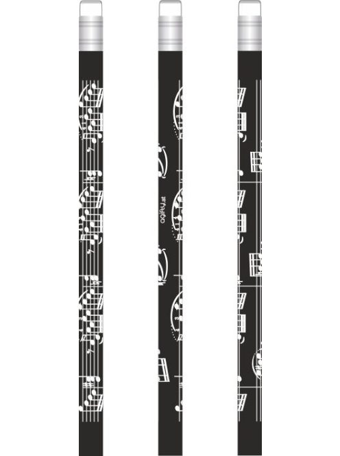 Jumbo krém színű ceruza kottamintával